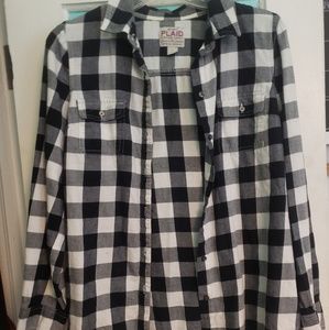 Plaid long sleeve shirt